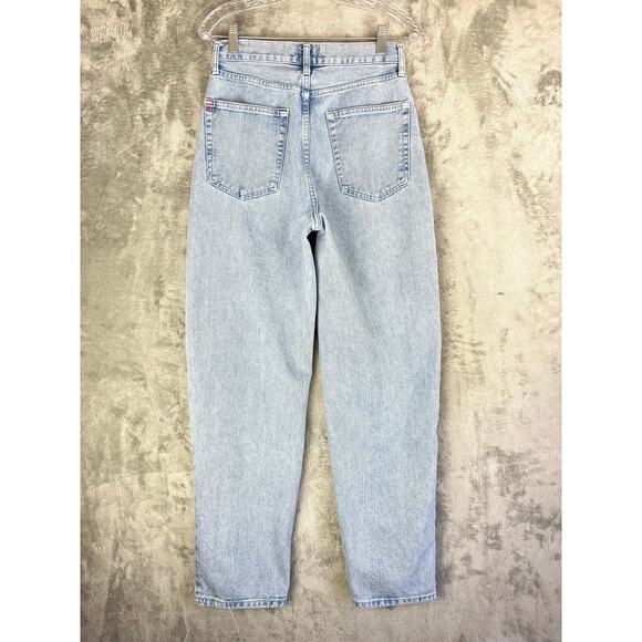 Urban Outiftters BDG High Rise Baggy Jeans 27 Light Wash Thrashed Distressed - Picture 6 of 16